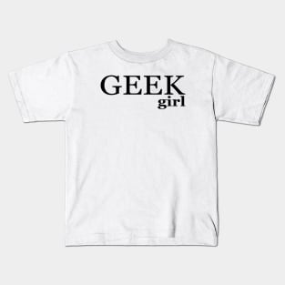 Geek Girl Kids T-Shirt